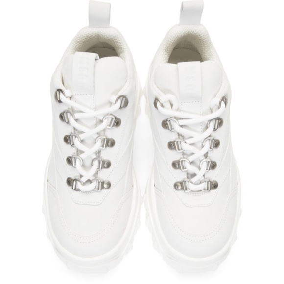 MSGM White Tractor Trek Sneakers - Picture 2 of 9